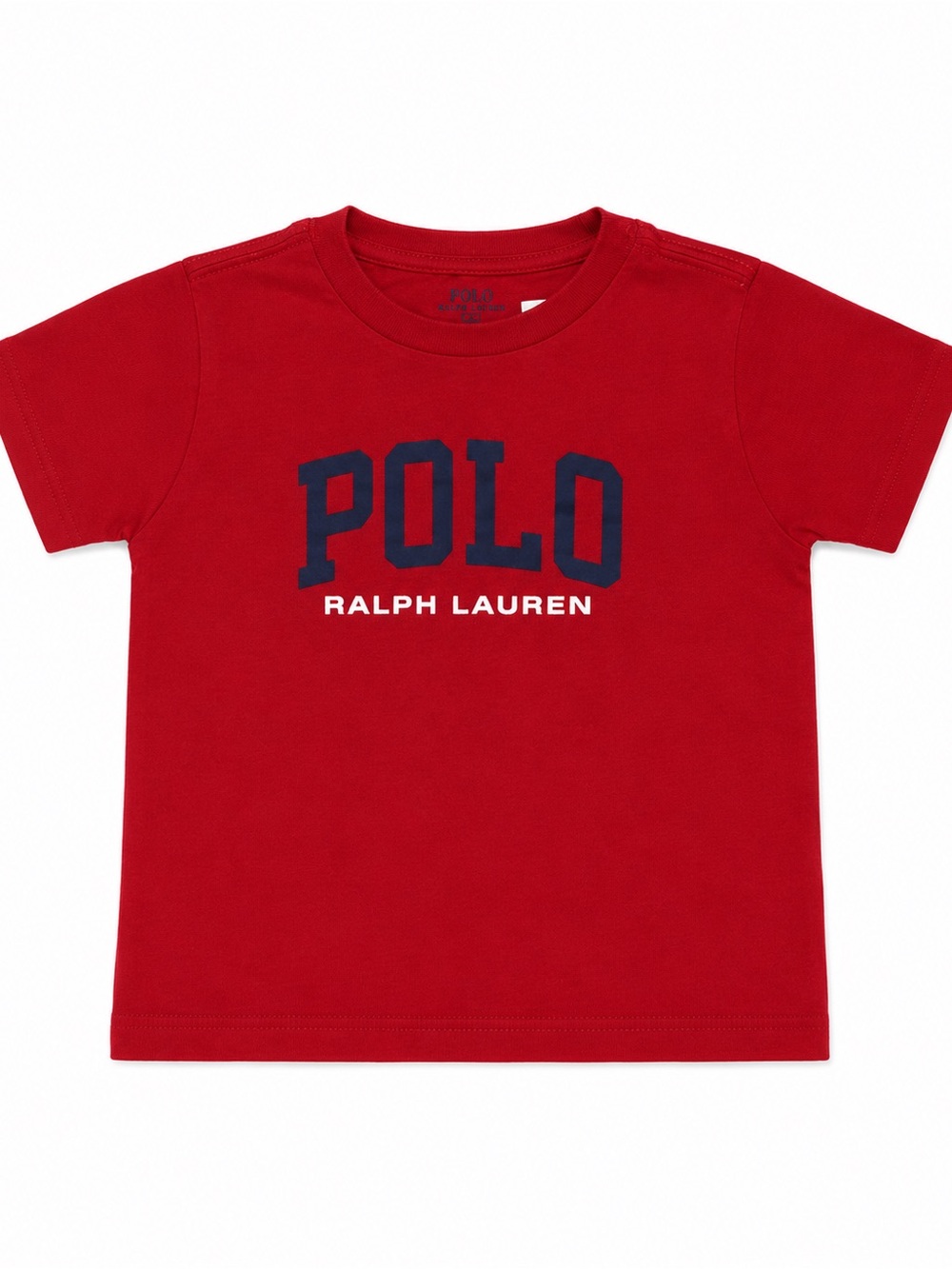 Polo by Ralph Lauren Red Tee with Navy Logo for Kids